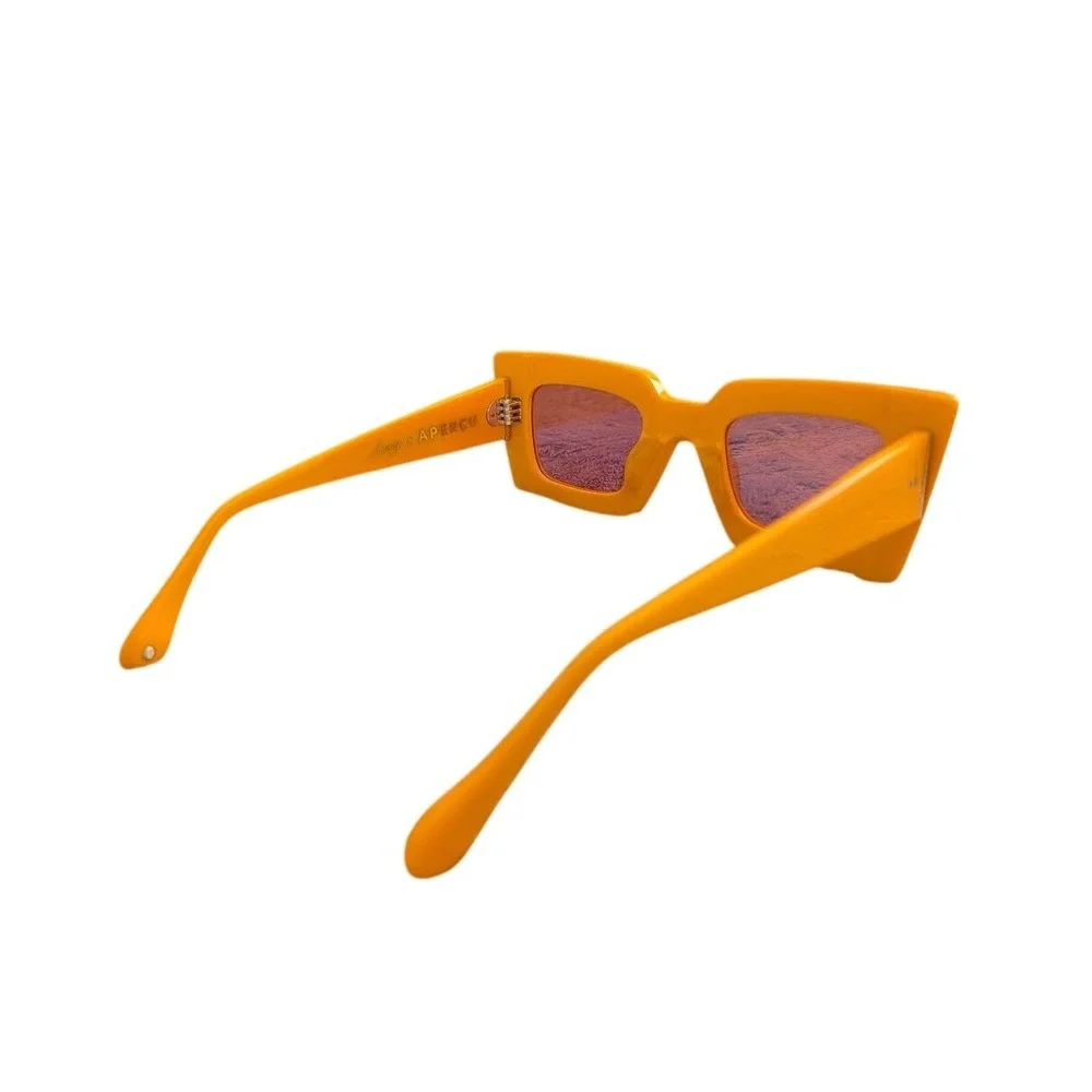 Apercu x Avry Miami First Edition Sunglasses‎ Orange Square Frame Sunglasses